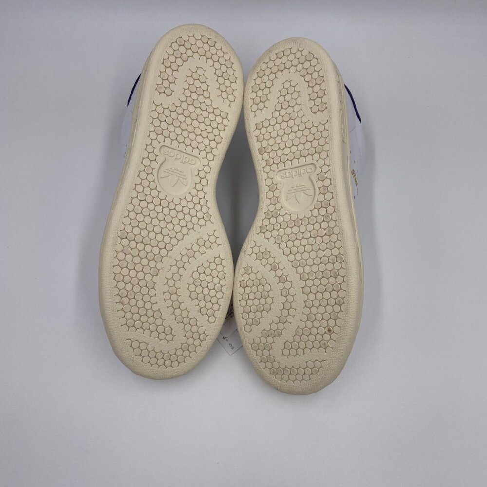 adidas Stan Smith Lux White / Purple Women's Shoes - Picture 6 of 8